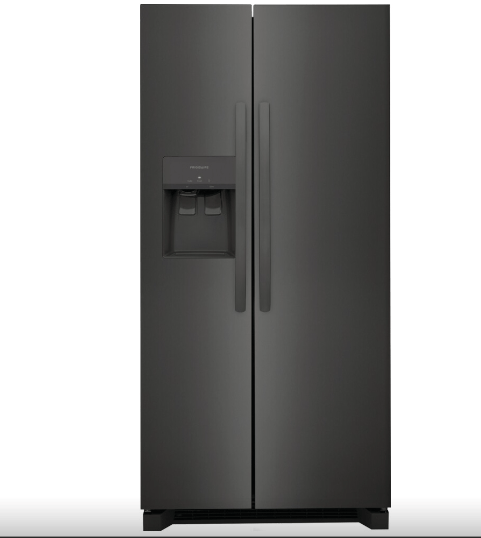 Frigidaire FRSS2323AD Side by Side Refrigerator, 33 inch Width, 22.2 cu. ft. Capacity, Black Stainless Steel colour