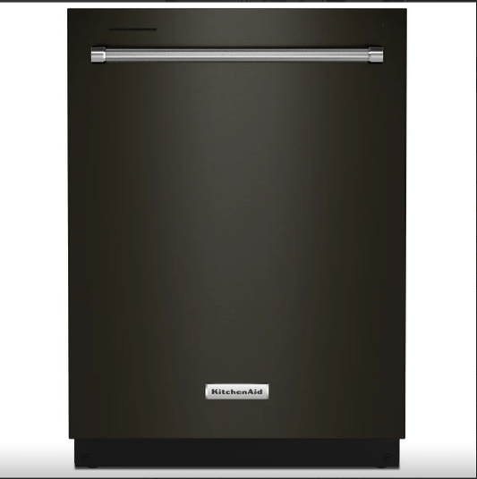 KitchenAid KDTM404KBS Dishwasher, 24 inch Exterior Width, 44 dB Decibel Level, Fully Integrated, Stainless Steel (Interior), 5 Wash Cycles, 16 Capacity (Place Settings), Black Stainless Steel  Third Rack,