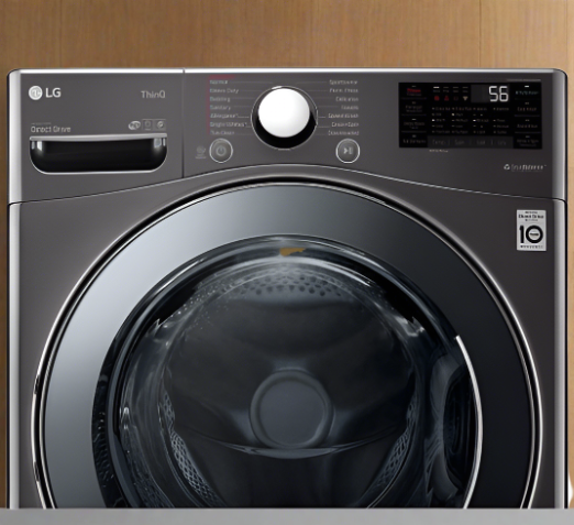 LG WM3998HBA All-in-One Washer Dryer Combo, 27" Width, 5.2 cu. ft. Capacity, Steam Clean, 14 Wash Cycles, 5 Temperature Settings, 1300 RPM Washer Spin Speed, Wifi Enabled, Black Steel colour All-In-One Washer & Dryer