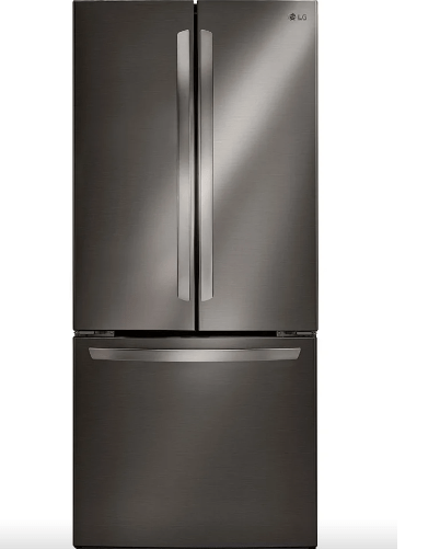 LG LRFNS2200D French Door Refrigerator, 30 inch Width, ENERGY STAR Certified, 21.8 cu. ft. Capacity, Black Stainless Steel colour