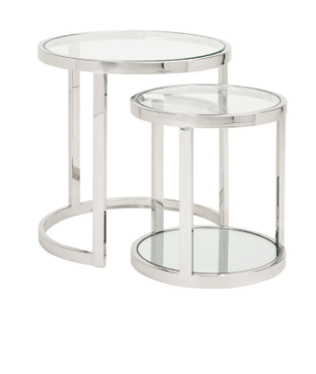 AVON Nesting End Table GY-ET-509 2pc Round Nesting Table