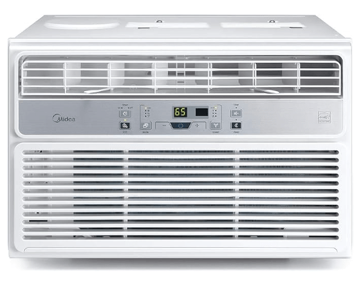 MIDEA MAW08R1BWT - Midea 8,000 BTU EasyCool Window Air Conditioner, Dehumidifier and Fan - Cool, Circulate and Dehumidify up to 350 Sq. Ft., Reusable Filter, Remote Control