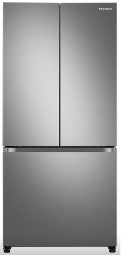 Samsung RF18A5101SR - RF18A5101SR/AA French Door Refrigerator, 33 inch Width, ENERGY STAR Certified, Counter Depth, Stainless Steel colour Twin Cooling Plus, Power Cool & Freeze