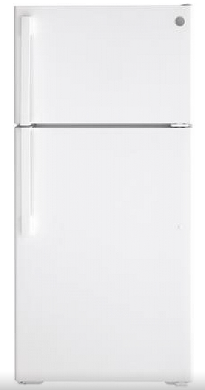 GE GTE16DTNRWW Top Freezer Refrigerator, 28 inch Width, ENERGY STAR Certified, White colour