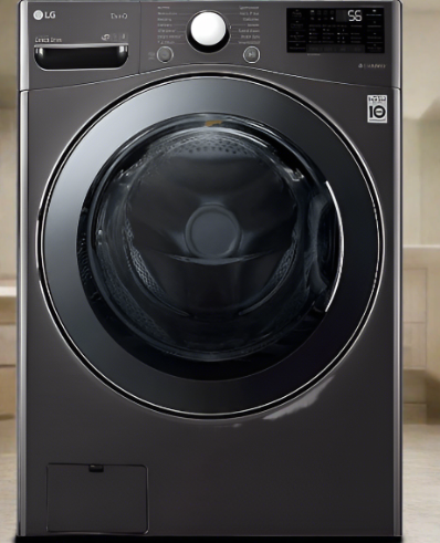 LG WM3998HBA All-in-One Washer Dryer Combo, 27" Width, 5.2 cu. ft. Capacity, Steam Clean, 14 Wash Cycles, 5 Temperature Settings, 1300 RPM Washer Spin Speed, Wifi Enabled, Black Steel colour All-In-One Washer & Dryer