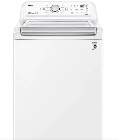 LG (WT7150CW) Top Load Washer, 27" Width, ENERGY STAR Certified, 5.8 cu. ft. Capacity, 8 Wash Cycles, 800 RPM Washer Spin Speed, White colour