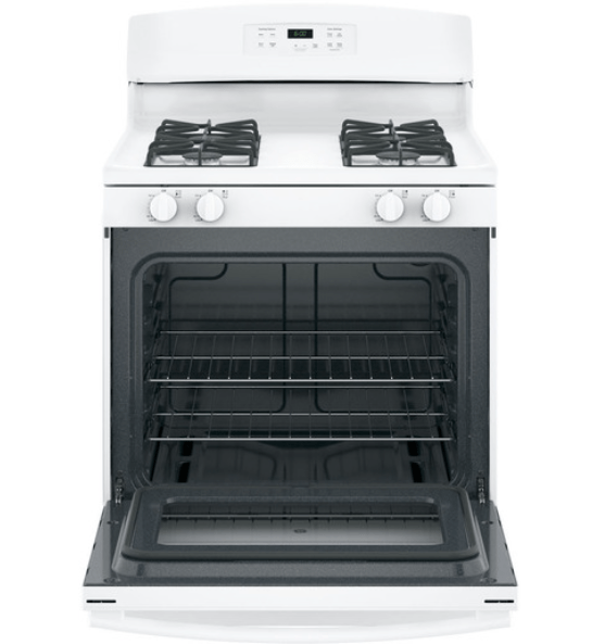 GE  Range, 30" Exterior Width, Gas Range, Self Clean, Gas Burners - JCGBS60DEK5WW /JCGBS60DEKWW