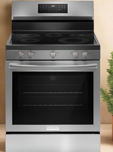 Frigidaire Gallery GCRE306CBF Range, Electric, 30 inch Exterior Width, Self Clean, Convection, 5 Burners, 5.3 cu. ft. Capacity, Storage Drawer, Air Fry, 1 Ovens, Stainless Steel colour