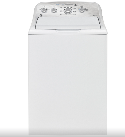 GE GTW550BMRWS Top Load Washer, 27 inch Width, ENERGY STAR Certified, 5.0 cu. ft. Capacity, 14 Wash Cycles, 6 Temperature Settings, 800 RPM Washer Spin Speed, White colour