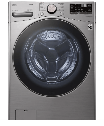 LG WM3850HVA Front Load Washer, 27" Width, ENERGY STAR Certified, 5.2 cu. ft. Capacity, Steam Clean, 12 Wash Cycles, 5 Temperature Settings, Stackable, 1300 RPM Washer Spin Speed, Wifi Enabled, Graphite Steel colour AI DD