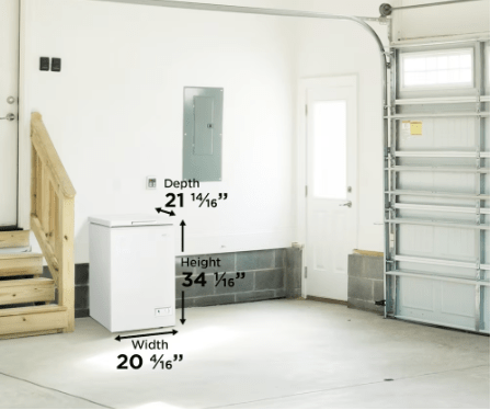 Danby 3.5 cu.ft Square Model Chest Freezer DOE Model # DCF035A6WM