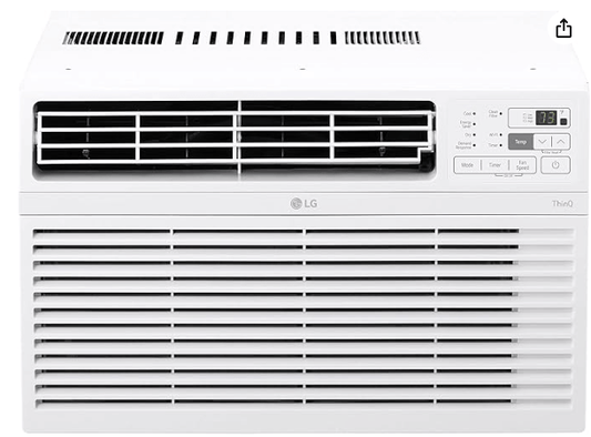 LG LW1017ERSM1 - LG 10000 BTU Window Air Conditioners [2023 New] Remote Control WiFi App Ultra-Quiet Washable Filter Cools 450Sq.Ft for Medium & Large Room AC Unit air conditioner Easy Install White LW1017ERSM1