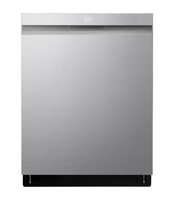 LG LDPM6762S Dishwasher, 24" Exterior Width, 44 dB Decibel Level, Stainless Steel (Interior), 9 Wash Cycles, 15 Capacity (Place Settings), 3 Loading Racks, Wifi Enabled, Stainless Steel colour Glide Rai