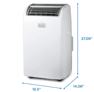 BLACK+DECKER (BPACT14WT): Portable Air Conditioner, 14,000 BTU, White