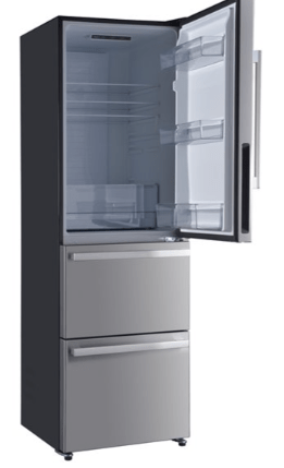 Galanz Bottom-Freezer Refrigerator - 3-Door - 12.3-cu ft - Stainless Steel GLR12BS2E16