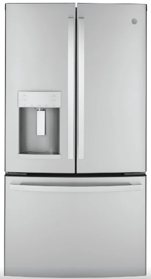 GE GYE22GYNFS French Door Refrigerator, 36 inch Width, ENERGY STAR Certified, Counter Depth, Stainless Steel colour