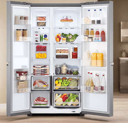 LG 36 in. 23 cu. ft. Counter Depth Side by Side Refrigerator with Door Cooling+ 1771547 / LS23C4000V