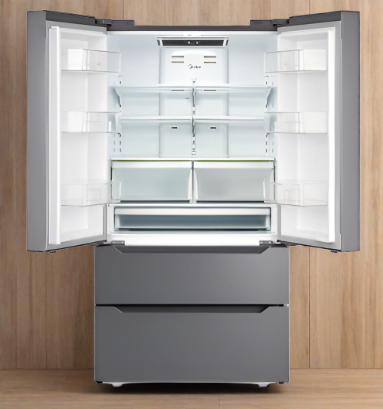 Midea 36 in. 22.5 cu. ft. Counter-Depth French Door Bottom Mount Refrigerator (MRQ23BCAST)