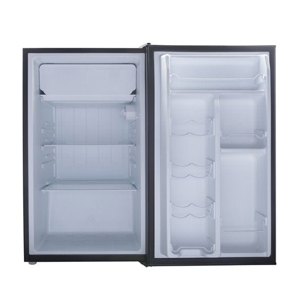 Galanz 3.5-cu ft Freestanding Mini Fridge Freezer Compartment (Stainless Steel) (GLR35S1E)