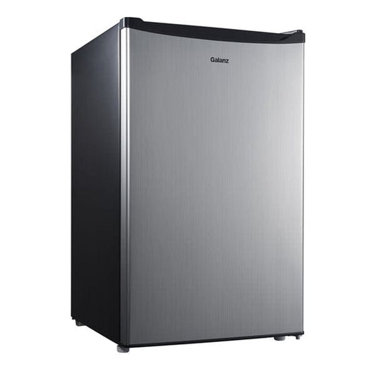 Galanz 3.5-cu ft Freestanding Mini Fridge Freezer Compartment (Stainless Steel) (GLR35S1E)