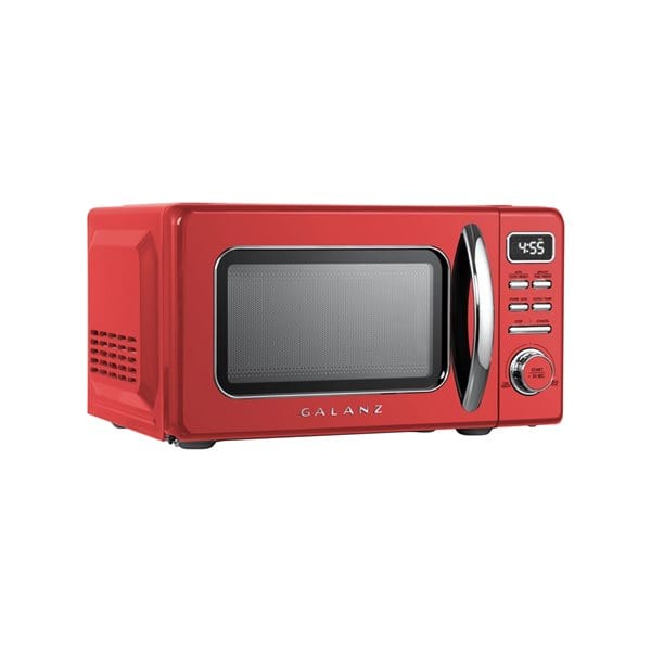 Galanz Retro 0.7-cu ft 700-Watt Countertop Microwave - Red (GLCMKZ07RDR07)