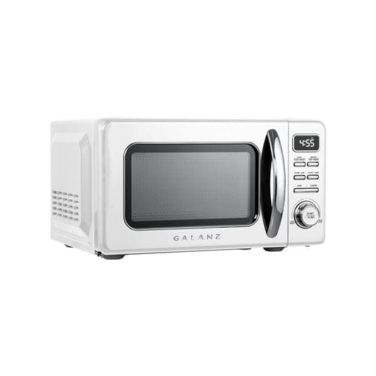 Galanz 0.7 cu.ft. New Retro Microwave, Milkshake White (GLCMKZ07WER07)