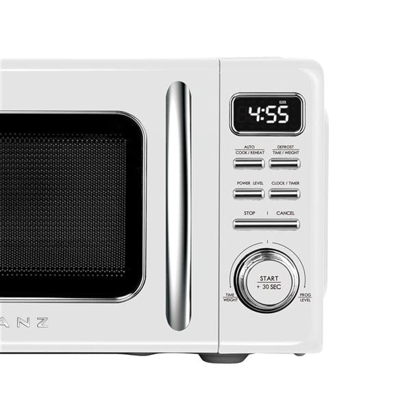 Galanz 0.7 cu.ft. New Retro Microwave, Milkshake White (GLCMKZ07WER07)