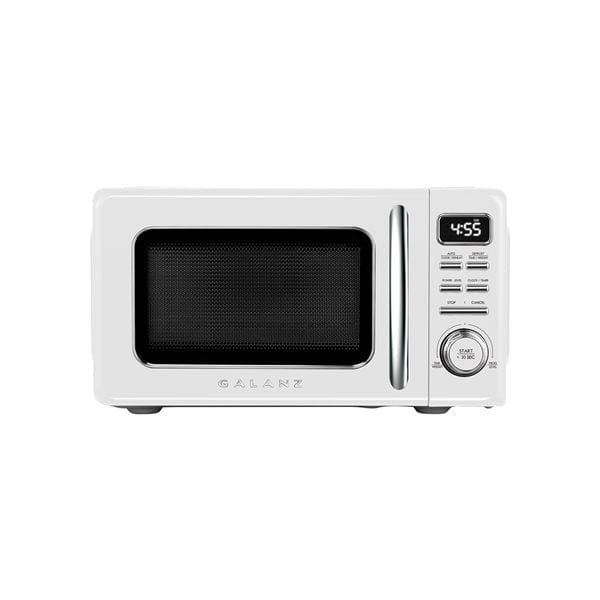 Galanz 0.7 cu.ft. New Retro Microwave, Milkshake White (GLCMKZ07WER07)