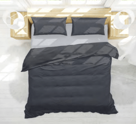 3 Piece Solid Comforter Set. Microfiber. Filling 100% Polyester. Set Includes: 1 Comforter and 2 Pillow Shams