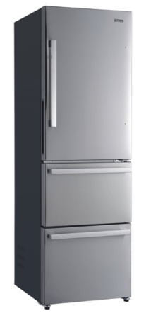 Galanz Bottom-Freezer Refrigerator - 3-Door - 12.3-cu ft - Stainless Steel GLR12BS2E16