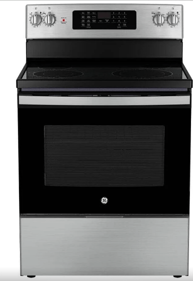 GEJCB830SKSS / JCB830STSS Range, Electric, Self Clean, Convection, Storage Drawer, 1 Ovens, Stainless Steel colour