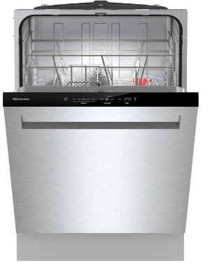 Hisense 24 in European made Stainless Steel Dishwasher with 3rd Rack and Auto Open Dry HUI66360XCUS