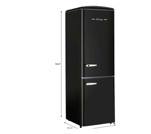 Forte 450 Series 24 Inch Bottom Freezer Retro Refrigerator (F12BFRES450R)