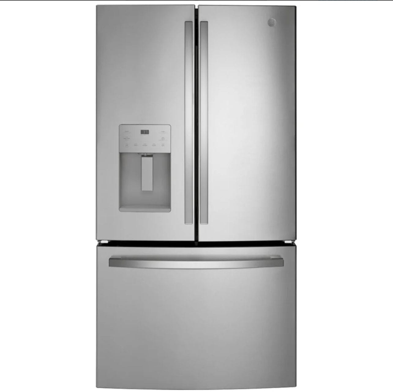 GE GYE21JYMFS French Door Refrigerator, 36 inch Width, ENERGY STAR Certified, Counter Depth, 20.6 cu. ft. Capacity, Stainless Steel colour