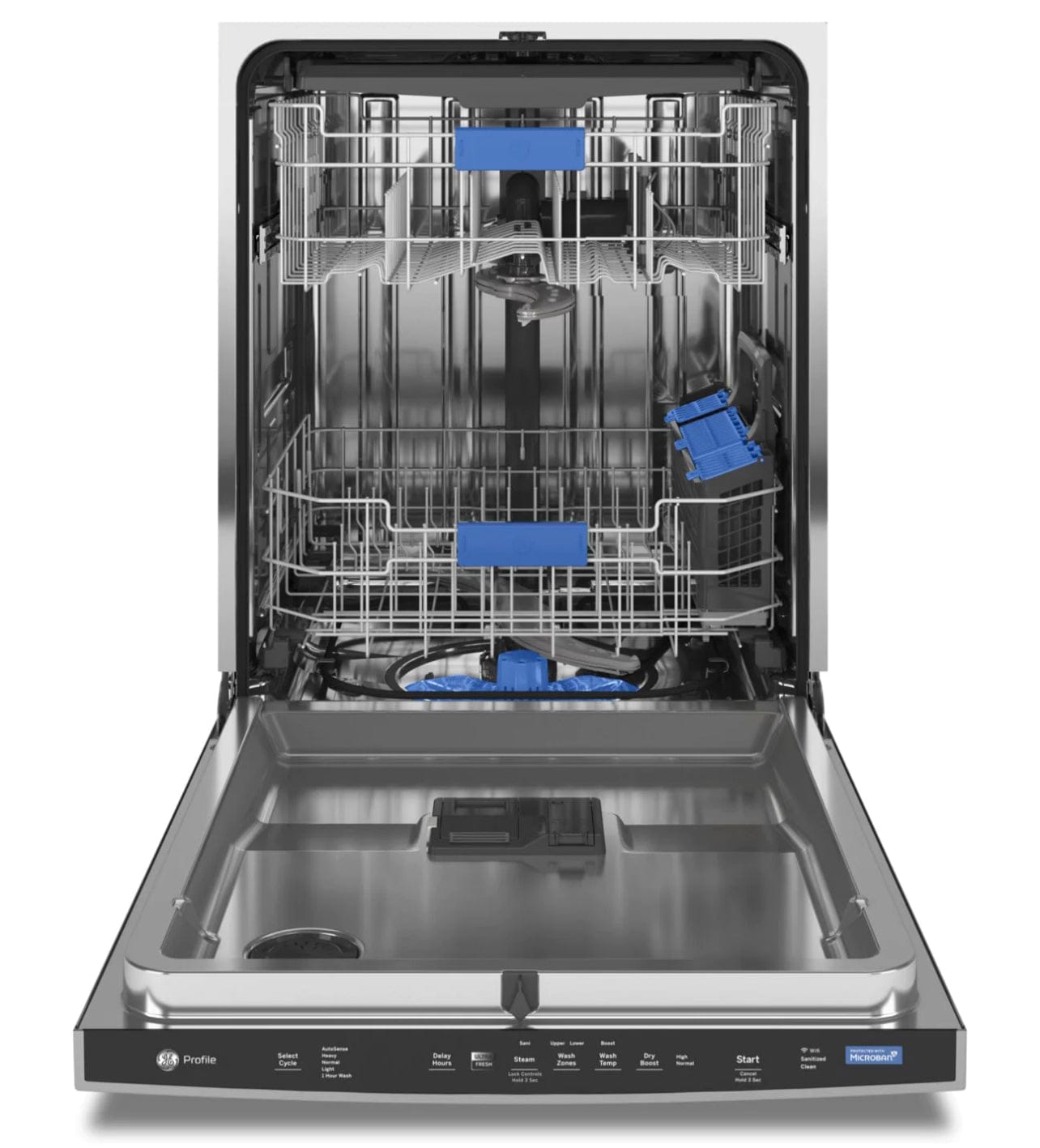 GE Profile PDP755SYRFS Dishwasher, 24" Exterior Width, 42 dB Decibel Level, Stainless Steel (Interior), 5 Wash Cycles