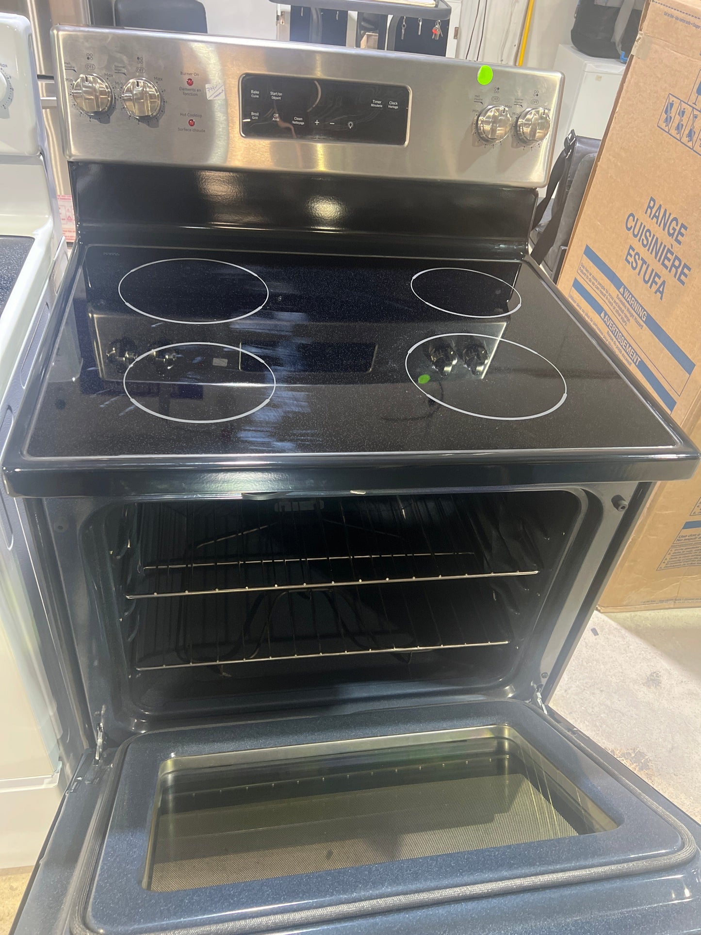 GE 30" 5.0 Cu. Ft. Self-Clean Freestanding Electric Range (JCB630SVSS) - Stainless Steel