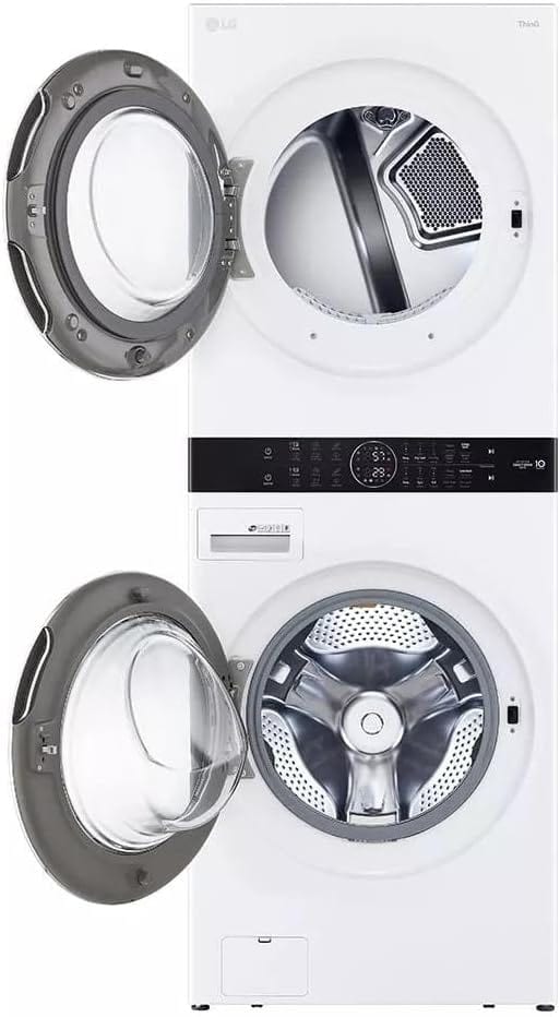 Single Unit Front Load LG WashTower™ with Centre Control™ 5.2 cu. ft. Washer and 7.4 cu. ft. Electric Dryer (WKEX200HWA)