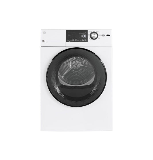 GE® ENERGY STAR® 24" 4.3 Cu.Ft. Front Load Vented Electric Dryer with Stainless Steel Basket  GFD14ESSN0WW