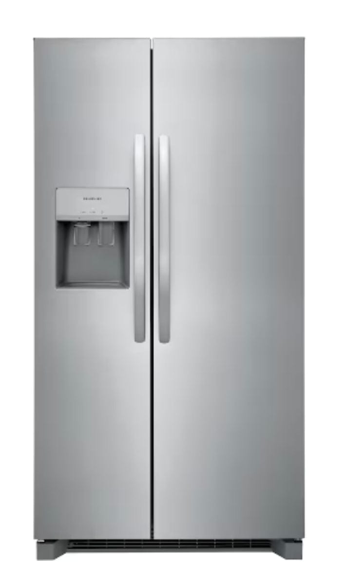Frigidaire Gallery GRSS2652AF Side by Side Refrigerator, 36" Width, 25.6 cu. ft. Capacity, Stainless Steel colour