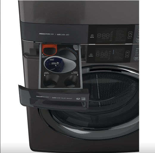 Electrolux ELTE760CAT 27 inch Width Washer & Dryer Set, LuxCare® Wash System Washer: 8 Wash Cycles, 1300 RPM Spin Speed, Steam Clean, 5.2 cu. ft. Capacity Dryer: 8 cu. ft. Capacity, Electric