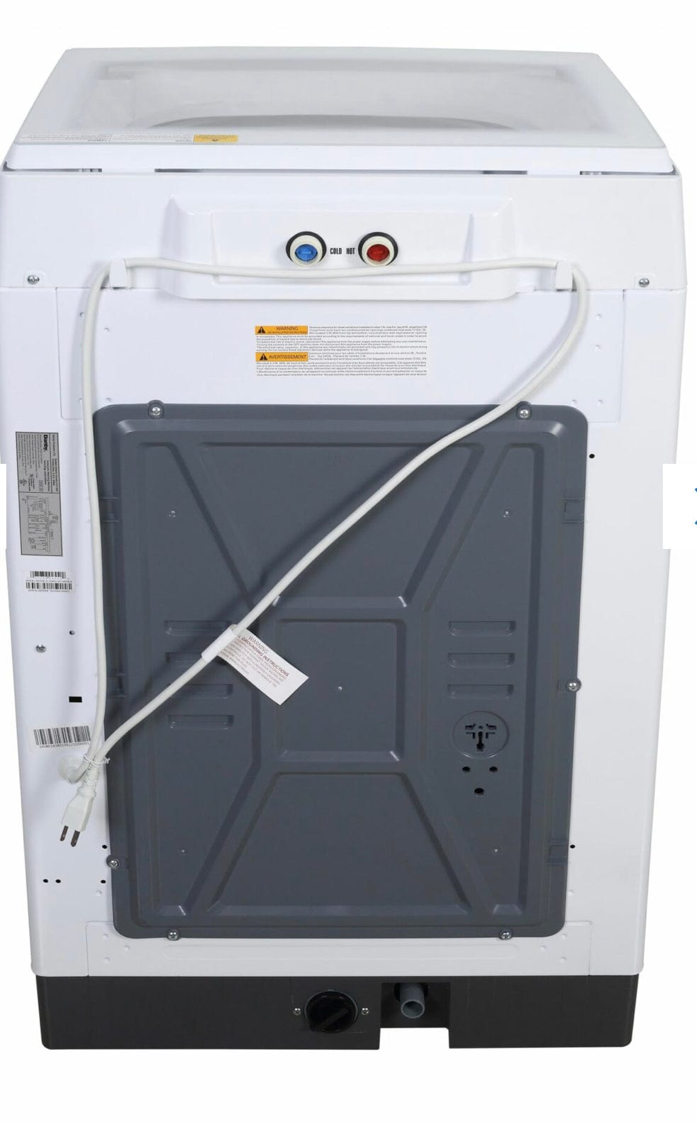 Danby Compact 3.0 Cu.Ft White Top Load Washing Machine DWM12C1WDB-6