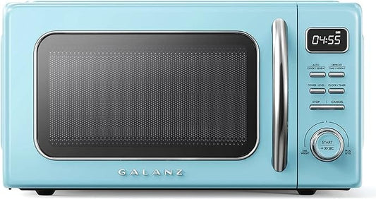 Galanz Galanz 1.1 cu.ft. New Retro Microwave, Bebop Blue (GLCMKZ11BER10)