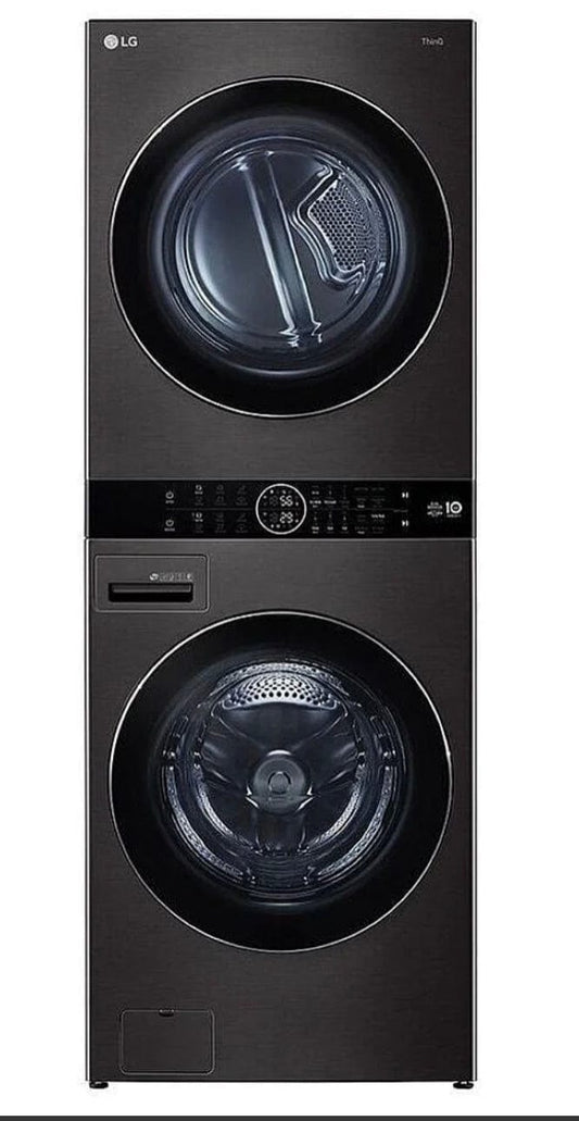 LG WKHC202HBA Washer & Dryer Set, 27" Width, ENERGY STAR Certified, 7.2 Cu. Ft. Capacity (Dryers), 27" Exterior Width, 5.2 cu. ft. Capacity, Steam Clean, 6 Wash Cycles, Stackable, 1300 RPM Washer Spin Speed, Wifi Enabled