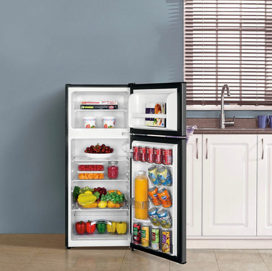 RCA 5.5 Cu ft Side by Side 2 Door Fridge Freezer RFR551 Stainless