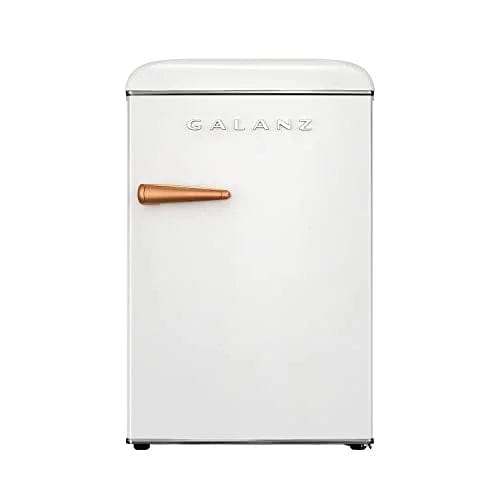 Galanz Galanz 2.5 cu.ft. Retro 1 Door Refrigerator, Rose Gold White - ENERGY STAR® (GLR25MWER27)