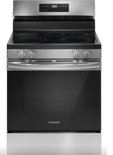 Frigidaire FCRE306CAS Range, Electric, 30 inch Exterior Width, 5 Burners, 5.3 cu. ft. Capacity, Storage Drawer, 1 Ovens, Stainless Steel