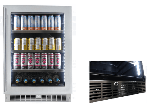 Silhouette Saxony 5.6 cu.ft. Freestanding Combination Beverage Center SPRBC056D1SS Open Box