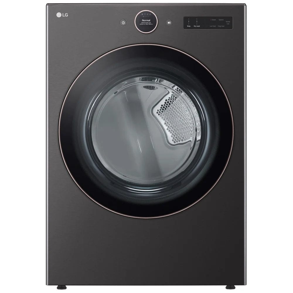 LG DLEX6500B Electric Dryer, 27 inch Width, 7.4 cu. ft. Capacity, Steam Clean, 5 Temperature Settings, Stackable, Wifi Enabled, Black Stainless Steel colour