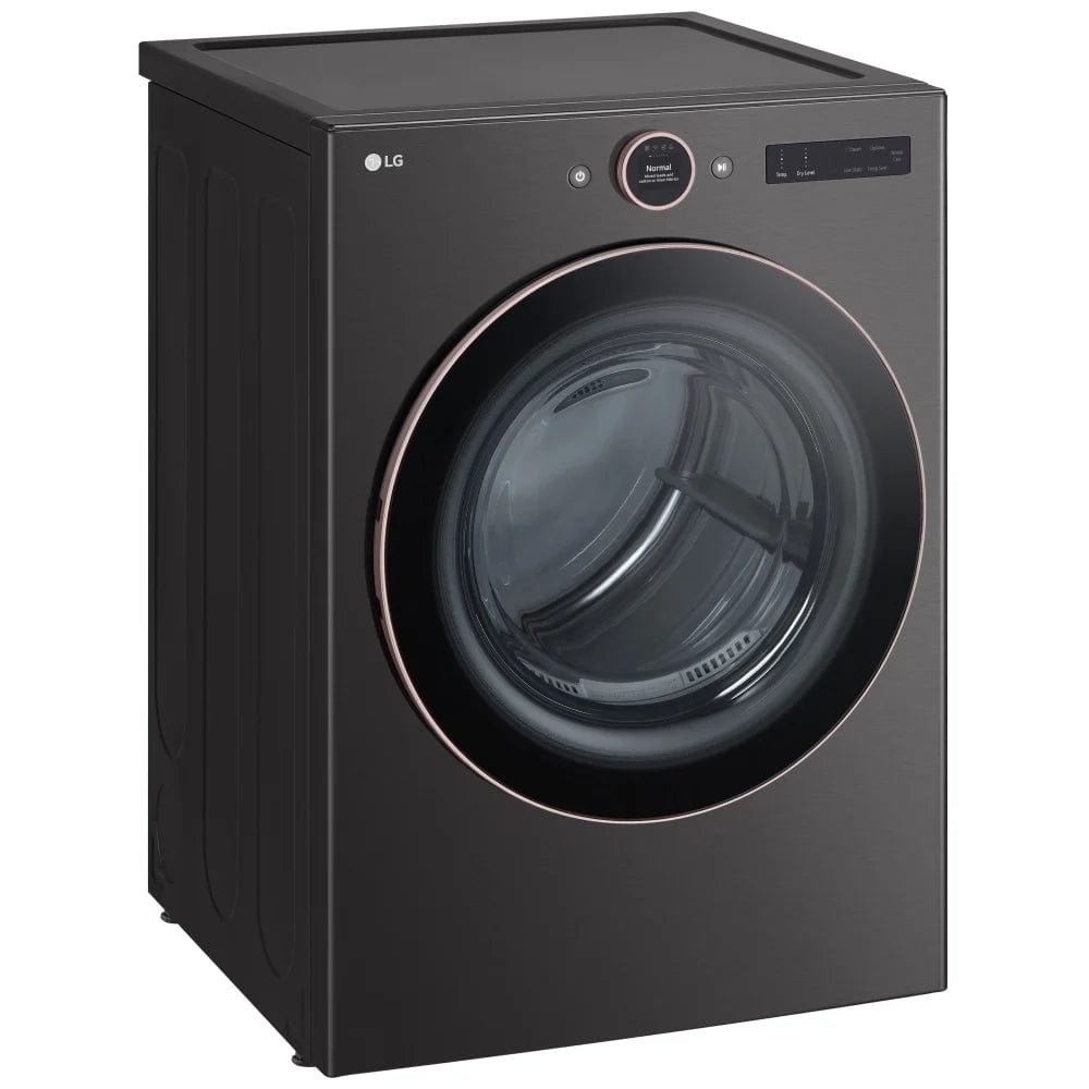 LG DLEX6500B Electric Dryer, 27 inch Width, 7.4 cu. ft. Capacity, Steam Clean, 5 Temperature Settings, Stackable, Wifi Enabled, Black Stainless Steel colour