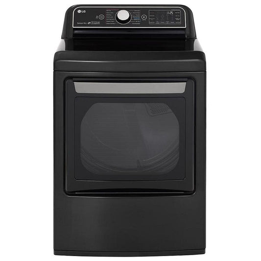 LG DLEX7900BE Dryer, 27 inch Width, Electric Dryer, 7.3 cu. ft. Capacity, Steam Clean, 14 Dry Cycles, 5 Temperature Settings, Porcelain Drum, Wifi Enabled, Black Stainless Steel colour